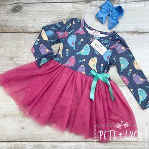 Pete + Lucy Long Sleeve Tulle Dress